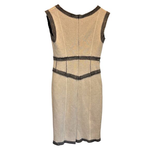 Oscar de la Renta Cashmere Sleeveless Sheath Sweater Dress - size XS - Picture 4 of 6